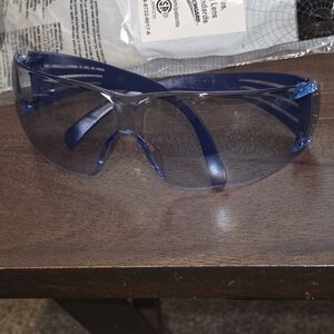 Blue Safety Glasses 5 Pairs Open Box - New